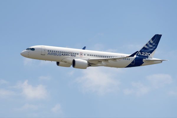 TAAG vai alugar nove aeronaves Airbus A220 com cores e ‘branding’ nacional